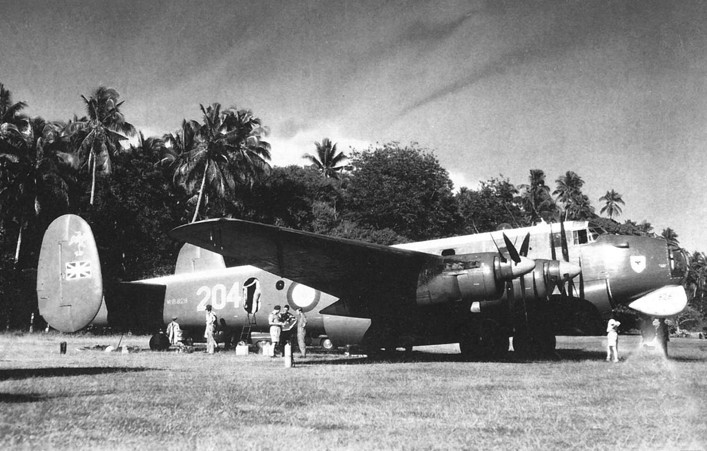 An Avro Shackleton Mk1 at the Cook Islands