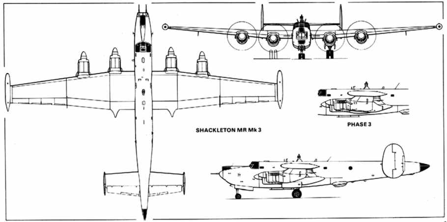 Plan views of the Shackleton Mk3